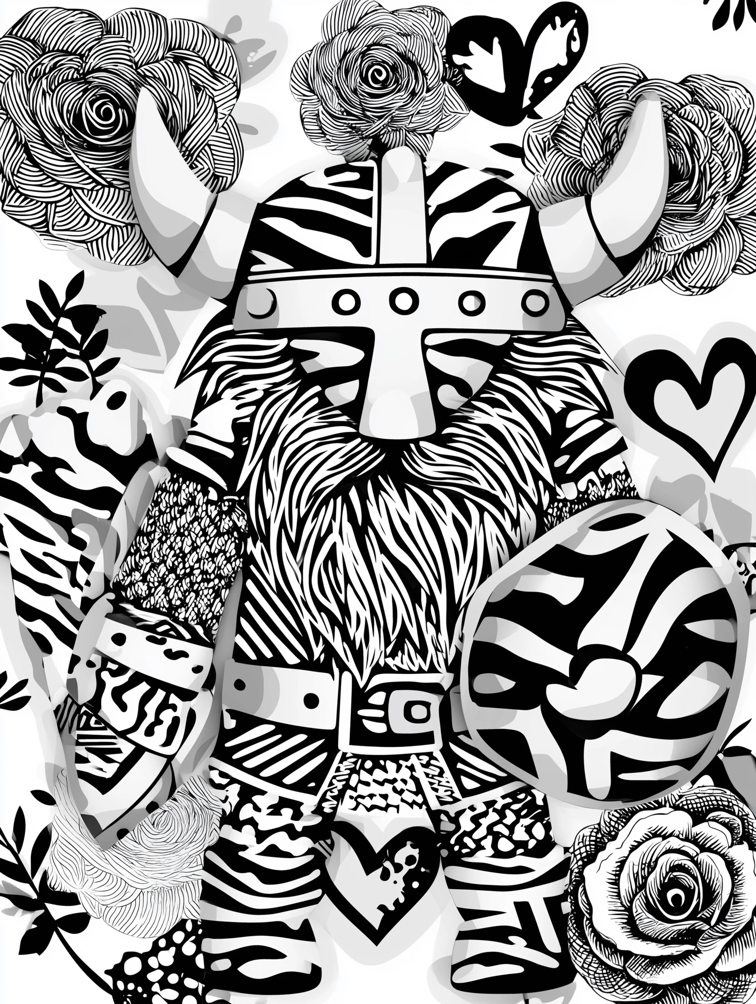 Free printable viking coloring page for adults featuring a standing viking man with a shield